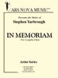 In Memoriam SATB choral sheet music cover